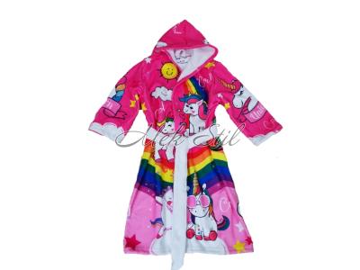 Детска колекция  Детски халати за баня Детски халат Пълноцветен печат  - Еднорог